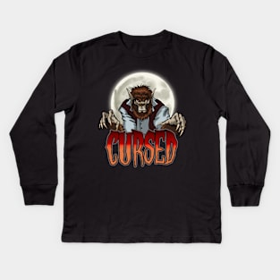 Werewolf Cursed Kids Long Sleeve T-Shirt